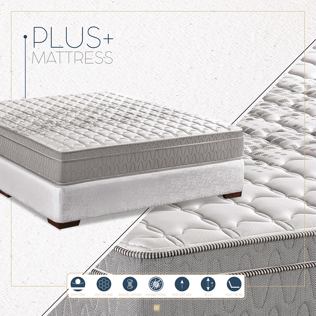 Plus Mattress, Memory Foam, Supportive Base, Cooling & Comfort.