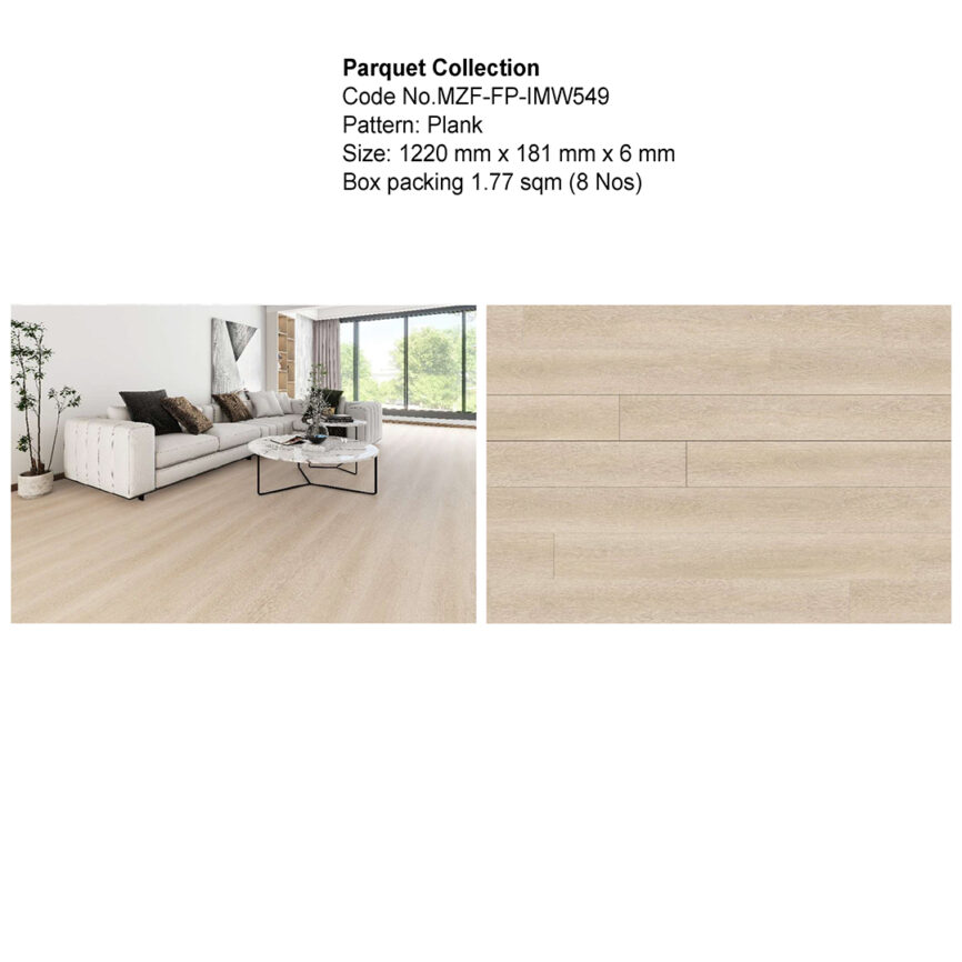 Diverse collection of parquet flooring options including wooden textures, concrete tiles, Marble texture, terrazzo, and designer finishes, displayed for UAE interiors