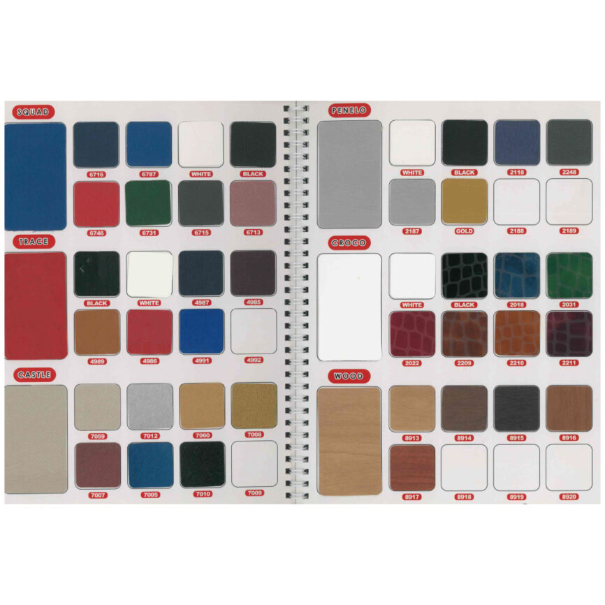Luxury storage box with leather upholstery and gold accents, available in a variety of customizable colors,