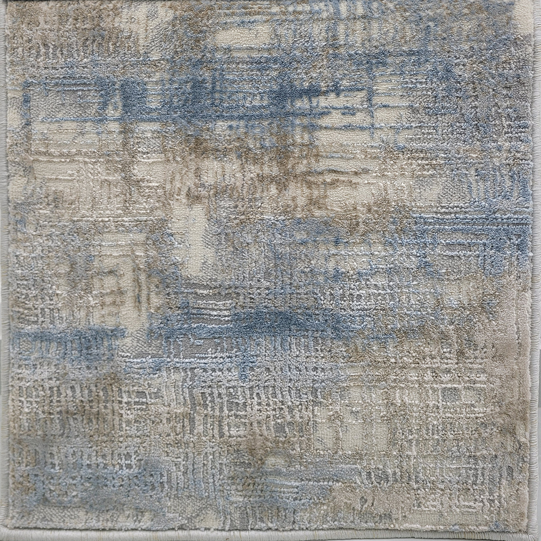 A collection of five premium carpet samples showcasing soft textures in versatile shades, including Cream Brown, Cream Gold, Grey Cream, Cream Blue, and Cream Beige, with a width of 4 meters.