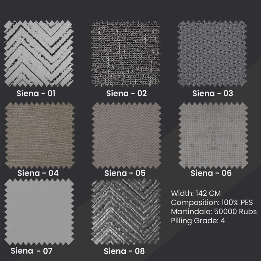 Close-up of premium upholstery fabric suitable for sofas, curtains, and cushions, with a soft texture and elegant weave.