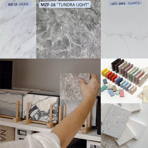 Marbles, Corian & Quartz
