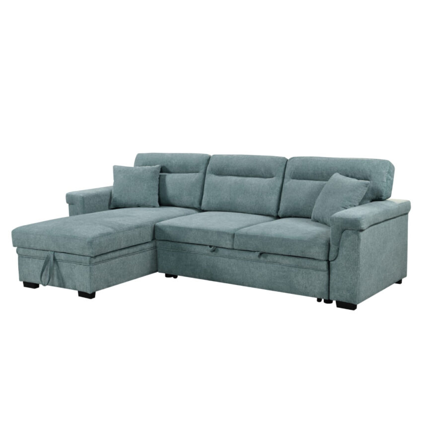 Sofabed with extended bed layout
